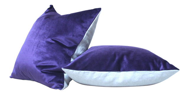 Purple Velvet Throw Pillow Chairish